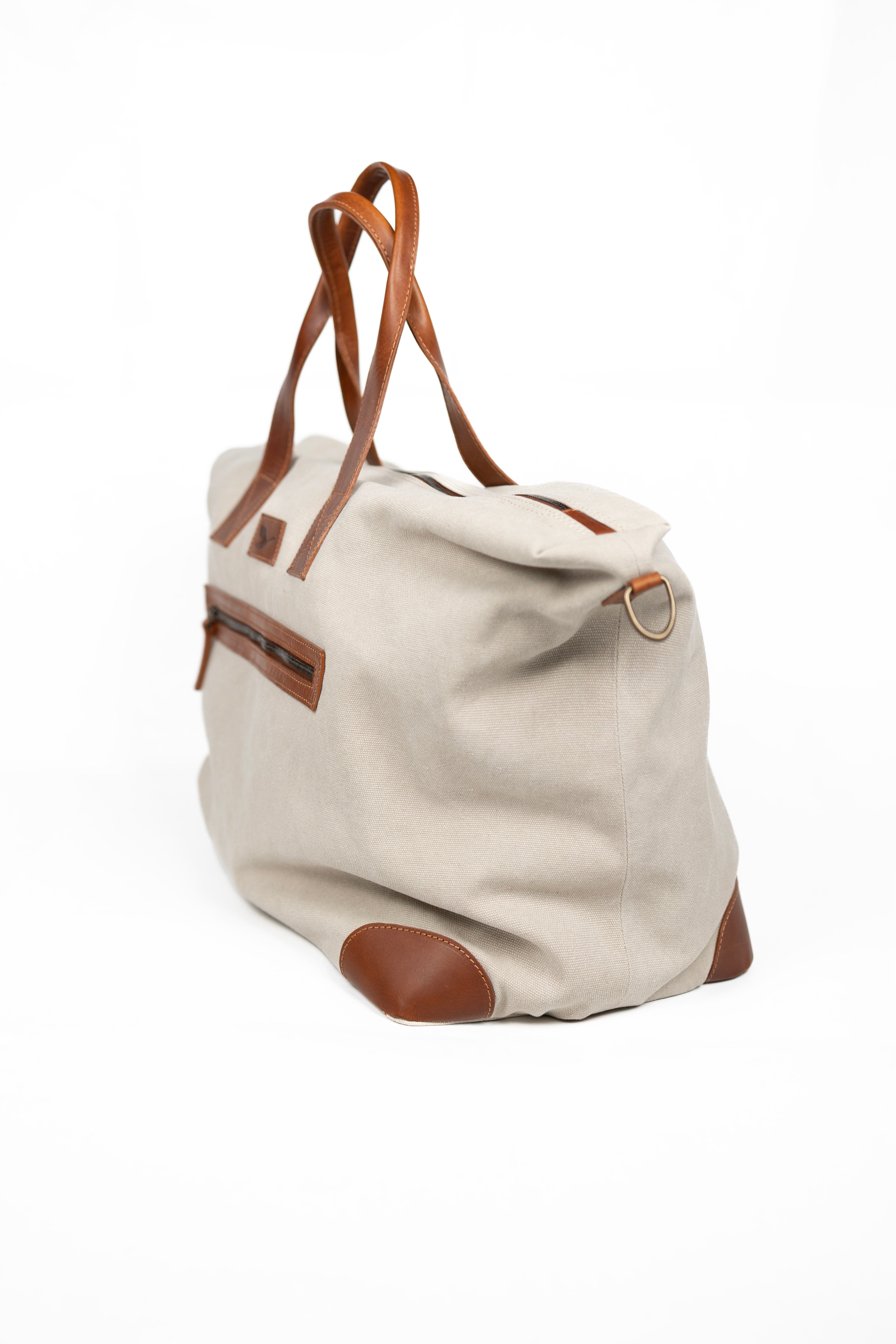 Lingua d’Oca Borsone Asia in Tessuto Canvas | Ampio e Leggero | 68x28x37 cm