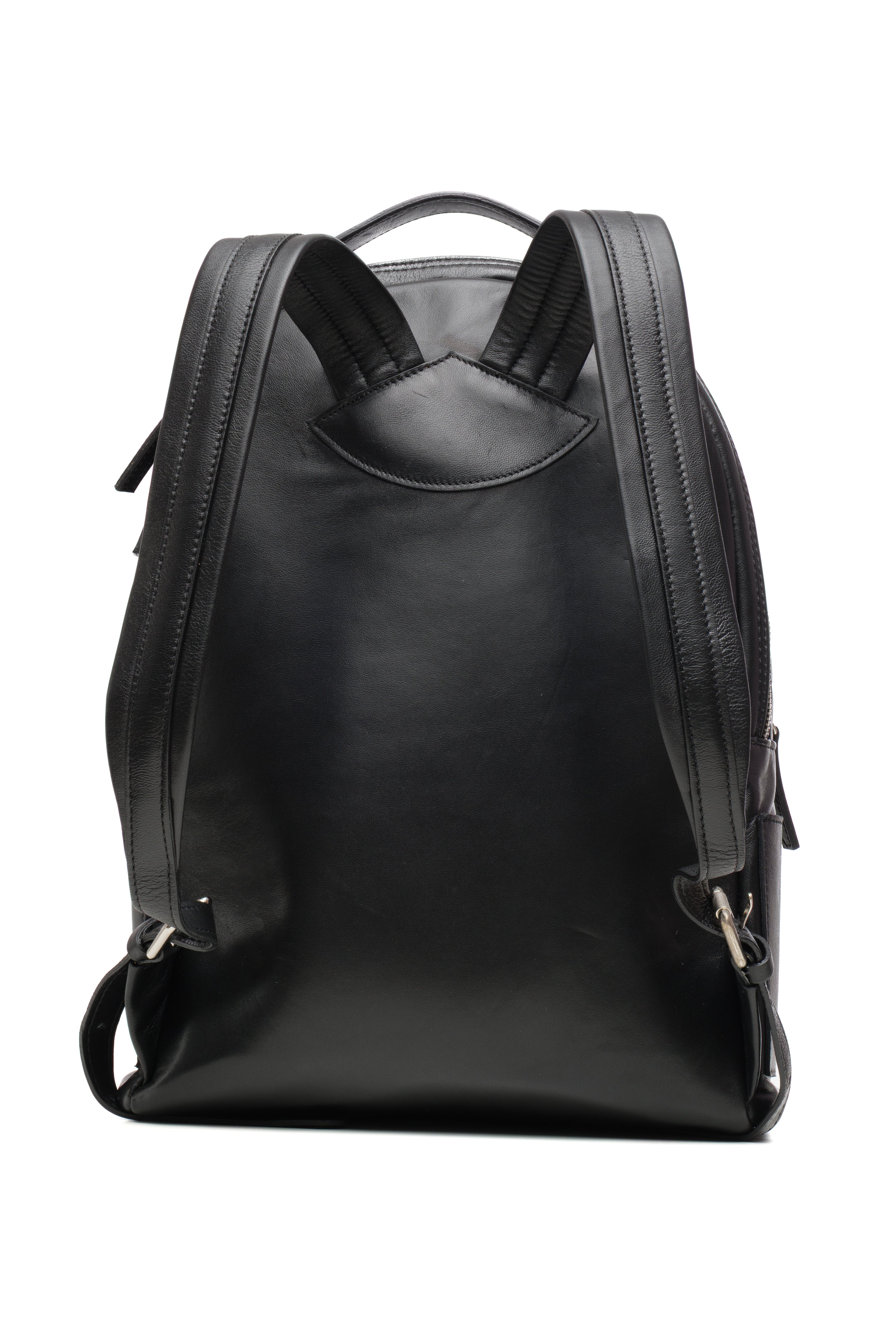 Lingua d’Oca Zaino Alex in Pelle Liscia Nappa Capretto | Trolley-Friendly & Tasca Frontale | 30x15x42 cm