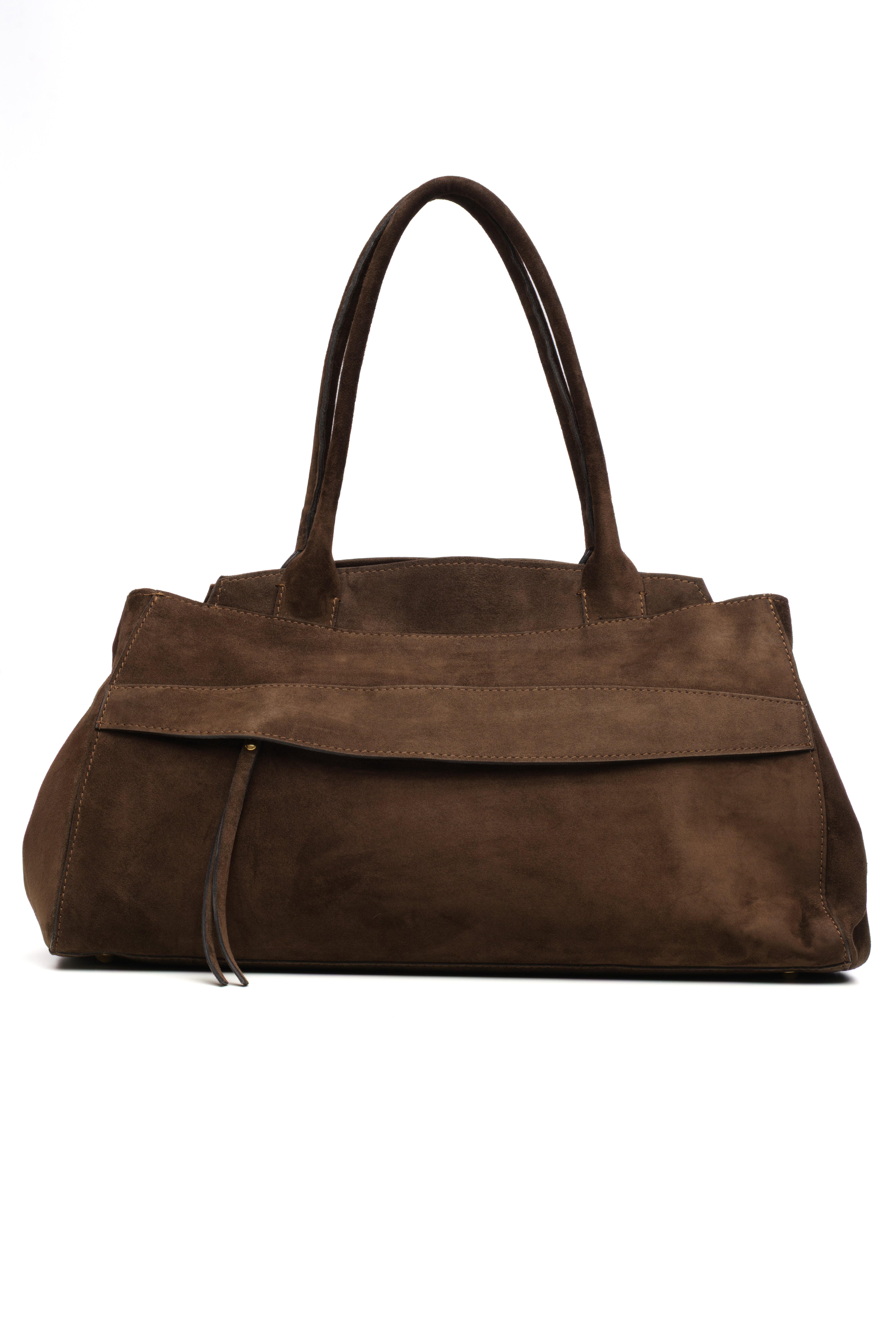 Lingua d’Oca Borsa Maya in Pelle Scamosciata 46x20x27 cm