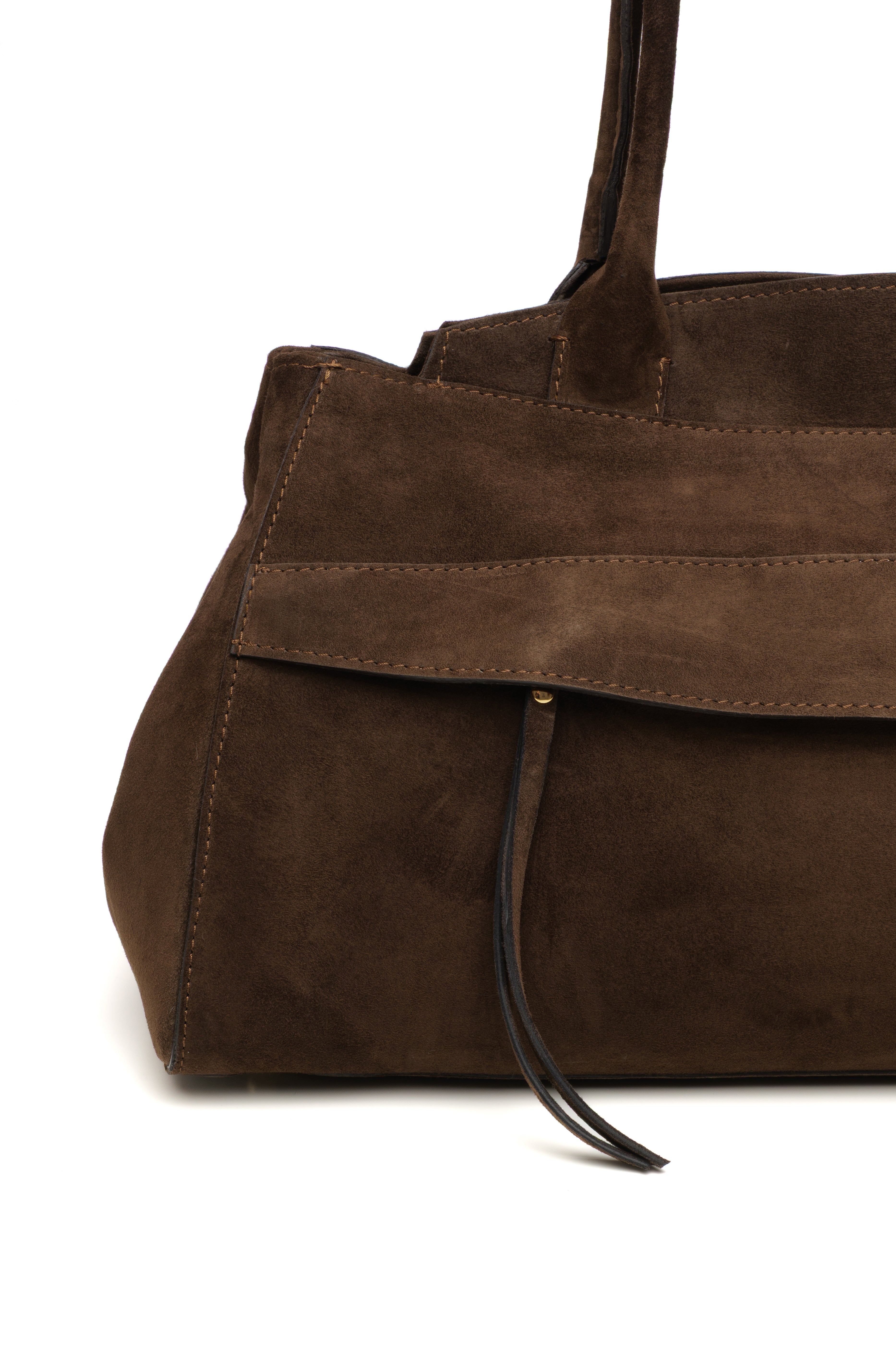 Lingua d’Oca Borsa Maya in Pelle Scamosciata 46x20x27 cm