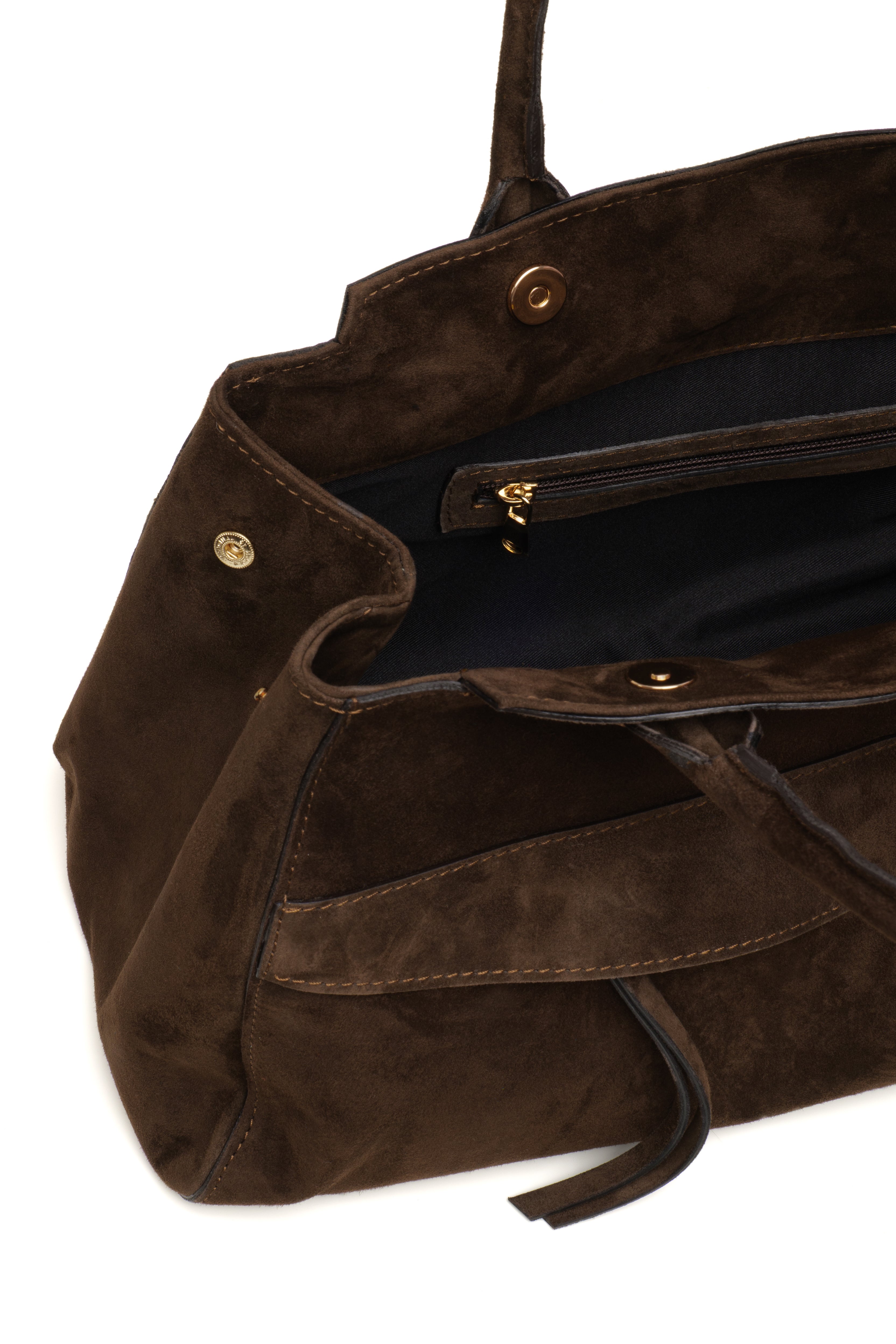 Lingua d’Oca Borsa Maya in Pelle Scamosciata 46x20x27 cm