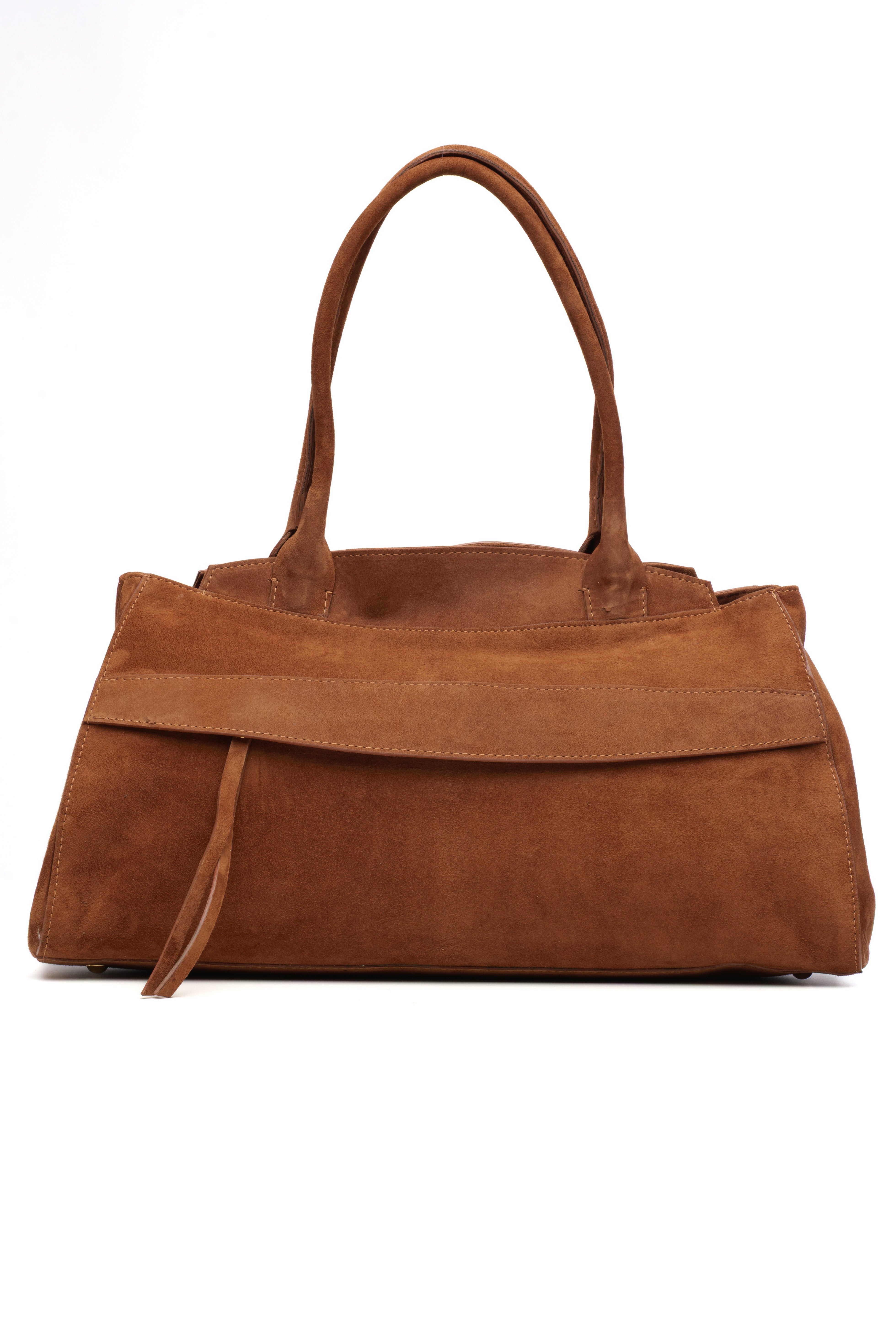 Lingua d’Oca Borsa Maya in Pelle Scamosciata 46x20x27 cm