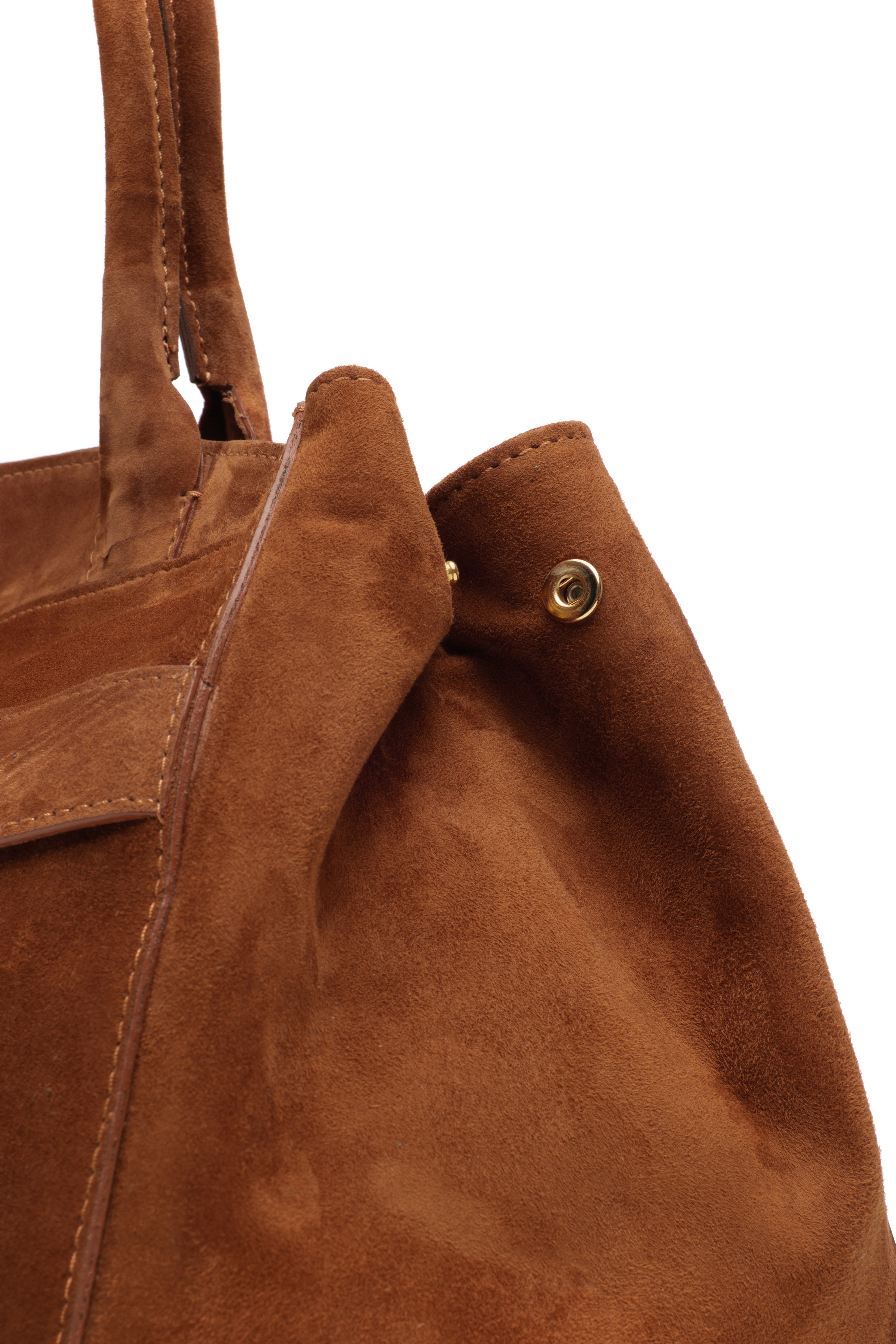 Lingua d’Oca Borsa Maya in Pelle Scamosciata 46x20x27 cm