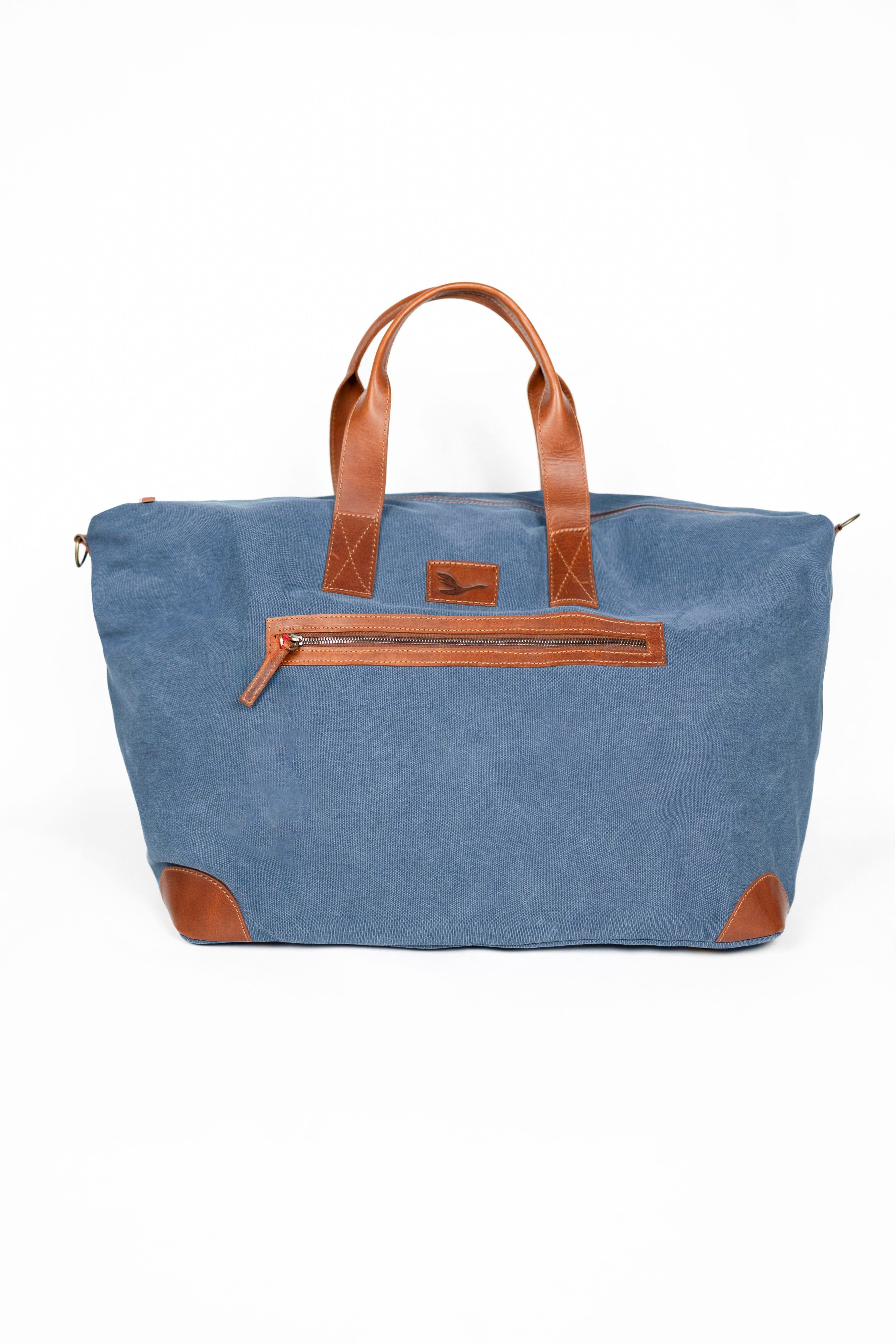 Lingua d’Oca Borsone Asia in Tessuto Canvas | Ampio e Leggero | 68x28x37 cm