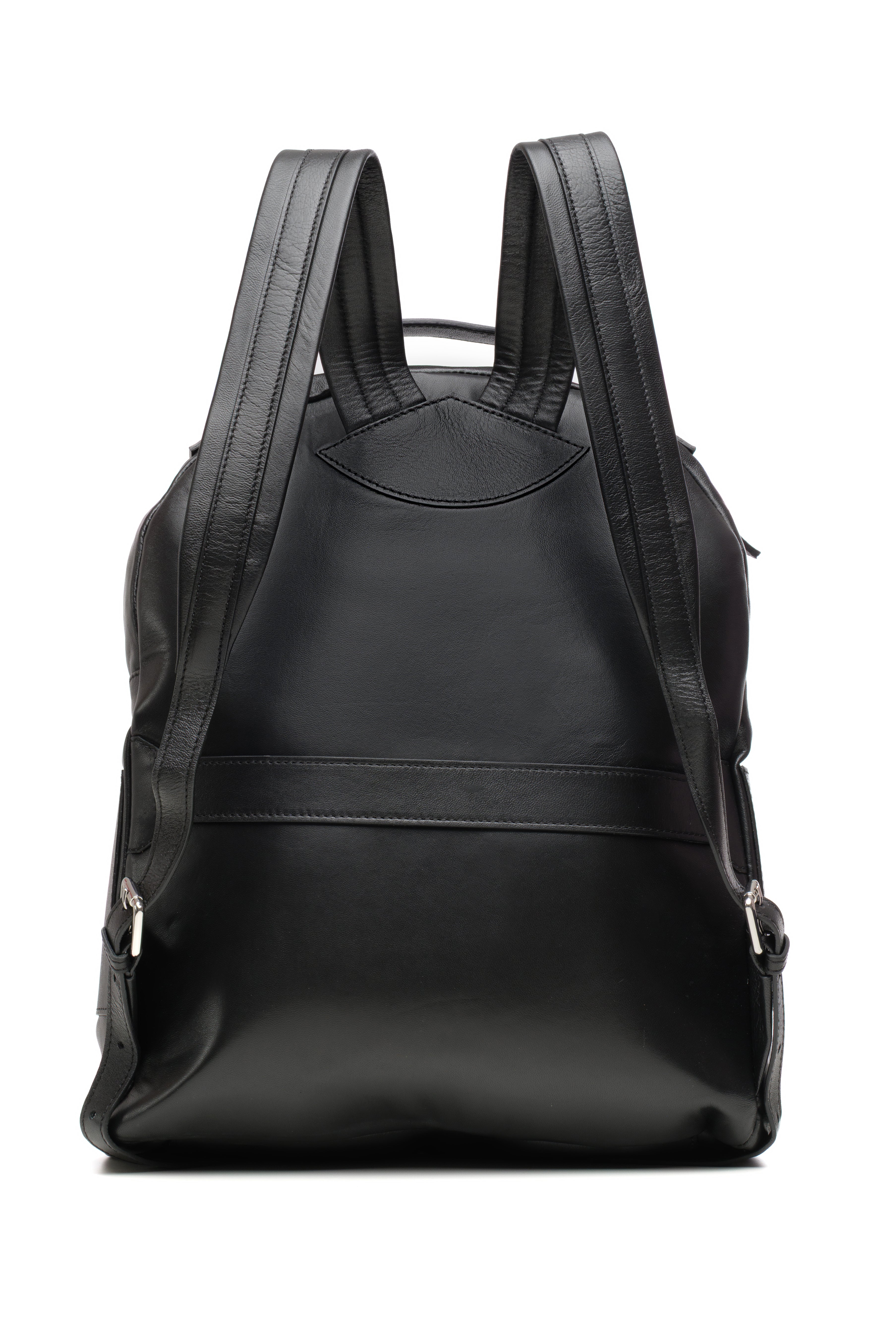 Lingua d’Oca Zaino Nadia in Pelle Liscia Nappa Capretto | Tasche Frontali & Design Funzionale | 35x22x44 cm